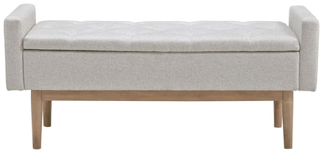 Briarson - Storage Bench - Beige / Brown