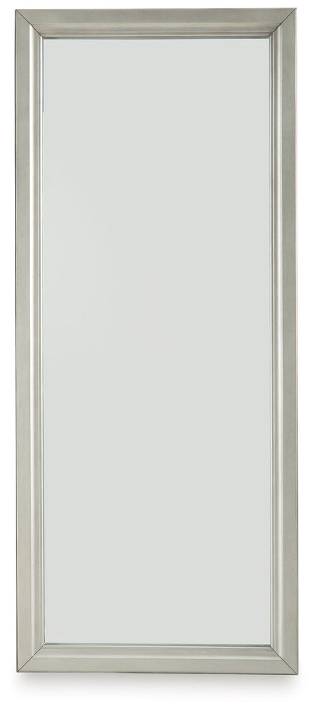Evesen - Floor Standing Mirror With Storage - Champagne