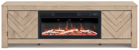 Cayboni - LG TV Stand With Fireplace Option
