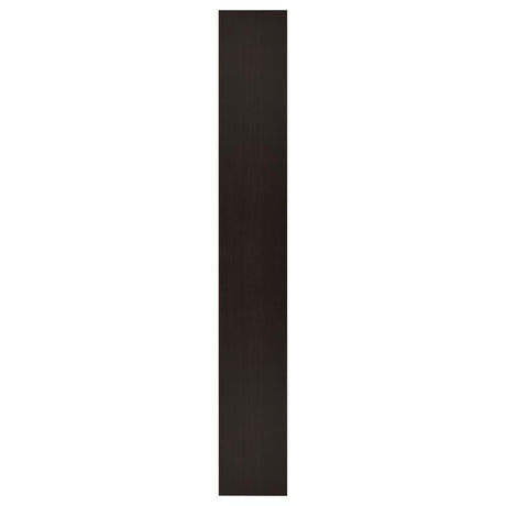 Eliam 8-Shelf Bookcase in Cappuccino – Rustic Modern Wooden Bookshelf with Ample Storage for Living Room, Office, and Home Decor Organization