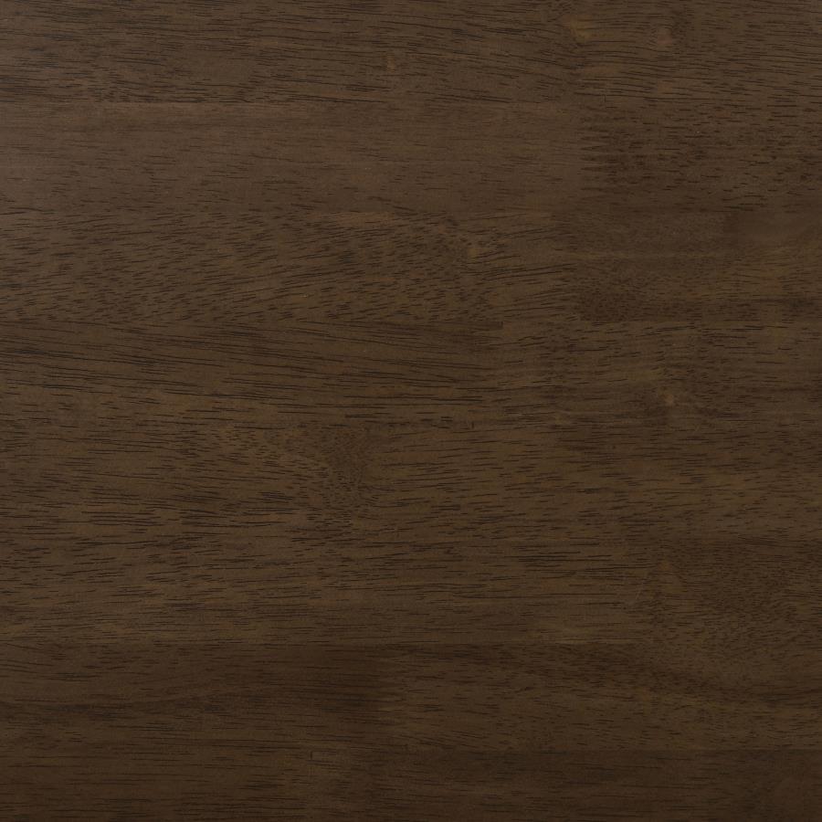 Glenwood Dresser Mirror in Warm Brown – Modern Framed Wall-Mount Mirror with Beveled Glass & Slim Mitered Trim for Stylish Bedroom Decor