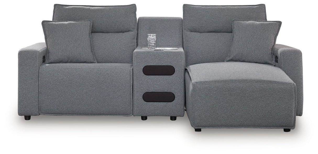 ModMax II - Salt And Pepper - Reclining Sectional