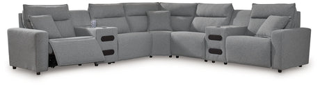 ModMax II - Salt And Pepper - Reclining Sectional