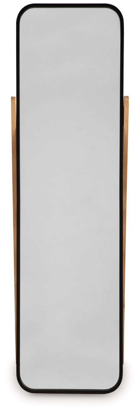 Bronick - Floor Mirror - Black / Brown
