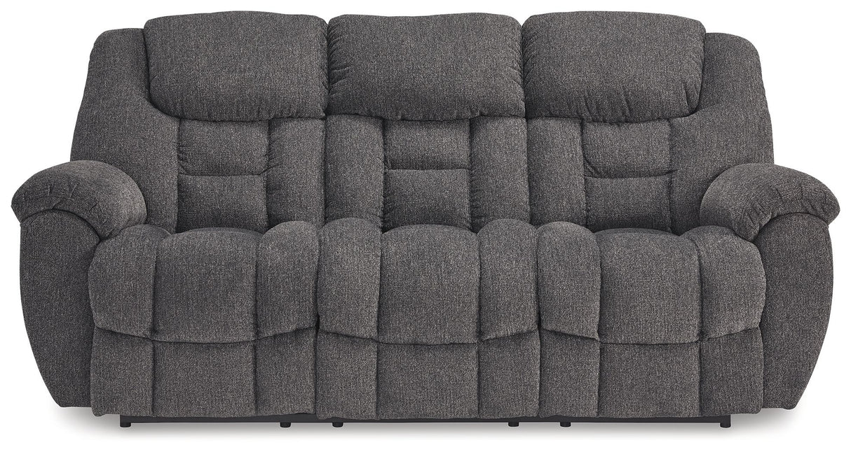 Foreside - Reclining Sofa - Charcoal