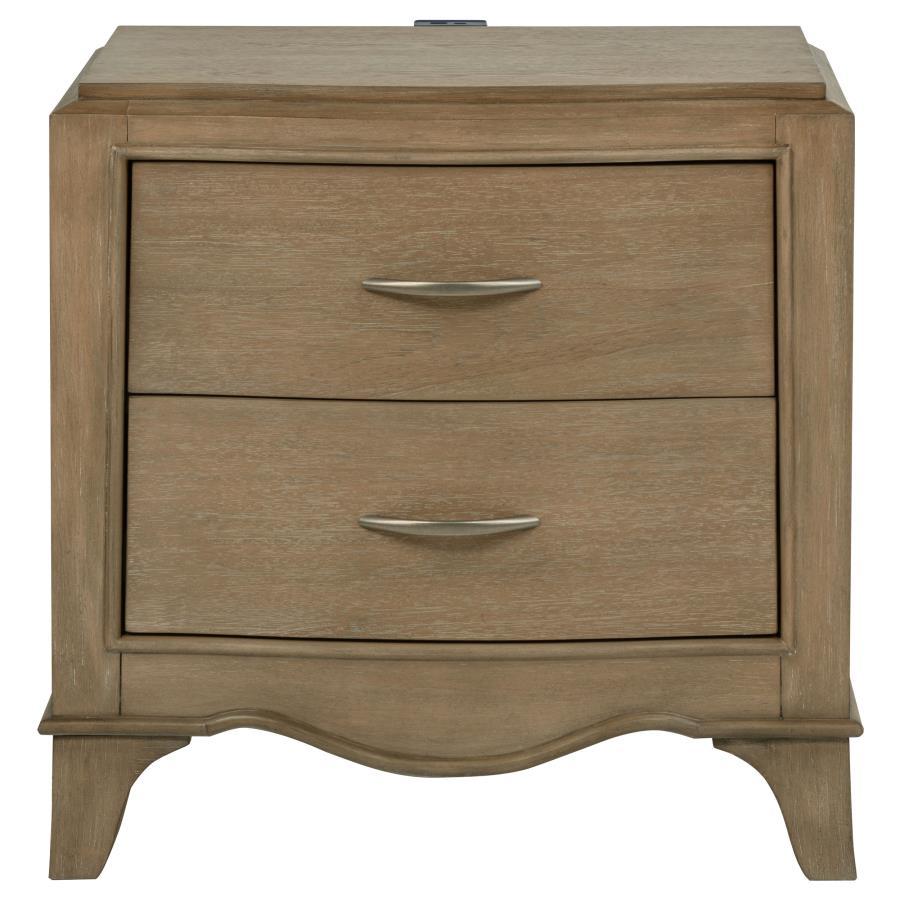 Revello - 2-Drawer Nightstand Bedside Table - Washed Mango