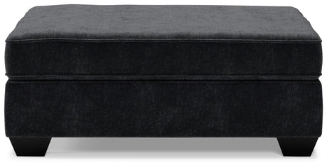 Lavernett - Oversized Accent Ottoman - Charcoal
