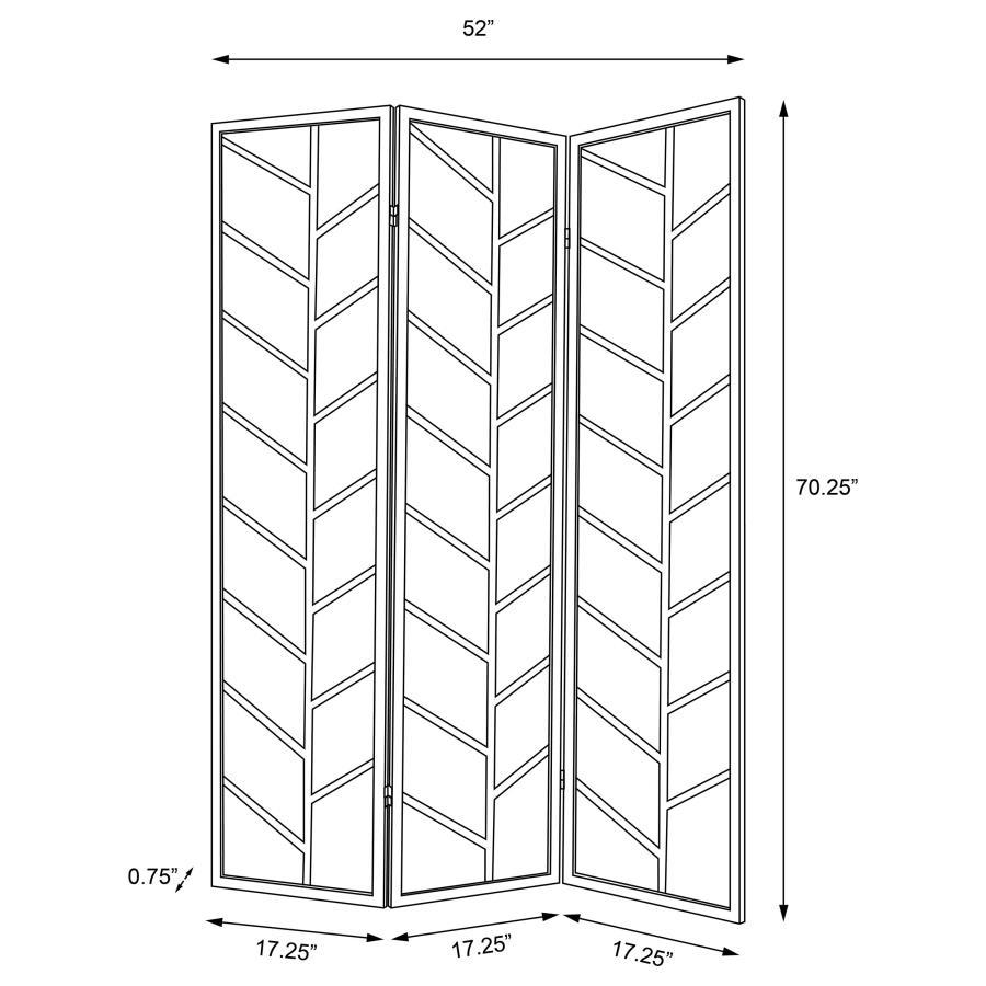 Mila 3-Panel Folding Shoji Screen Room Divider in Walnut – Rustic Pine Wood Frame with Semi-Translucent Jute Linen Panels for Farmhouse & Modern Spaces