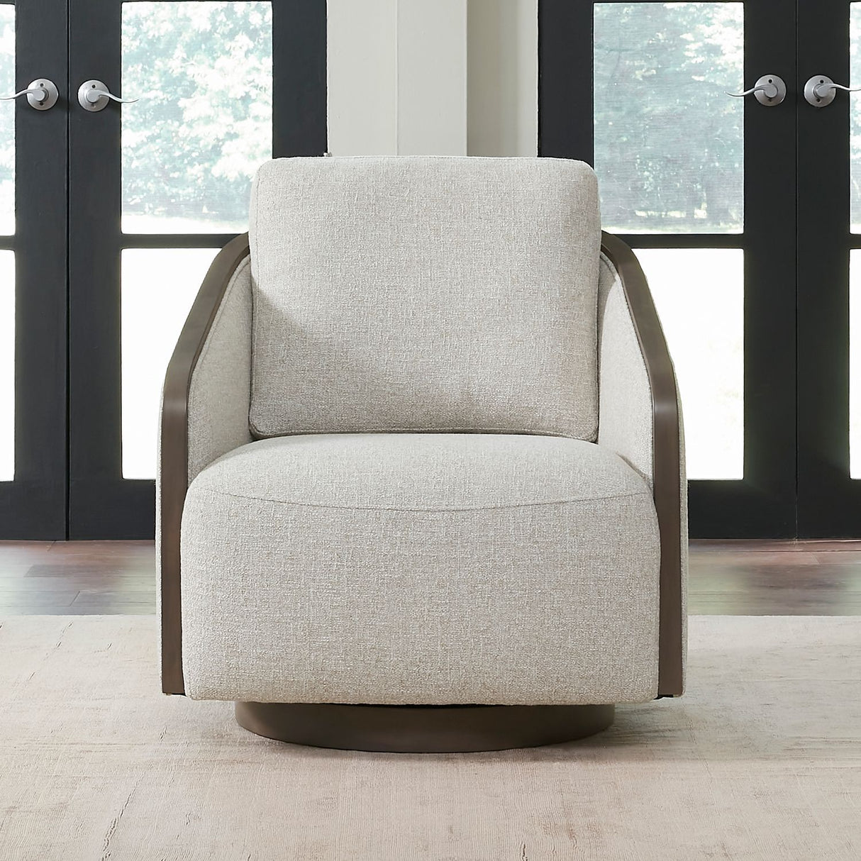 Nora - Upholstered Swivel Accent Chair