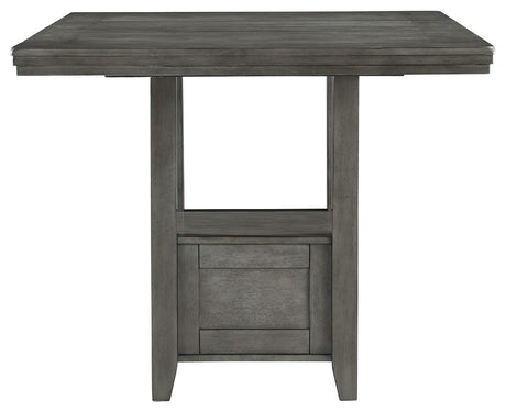 Hallanden - Rectangular Dining Room Counter Extension Table - Gray