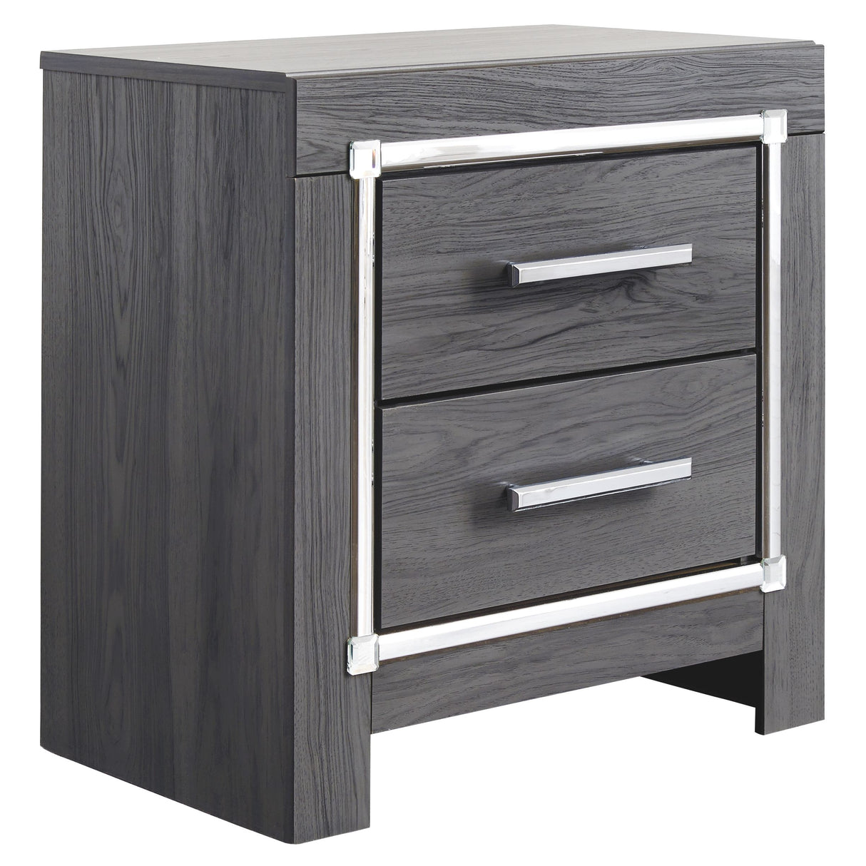 Lodanna - Two Drawer Night Stand - Gray