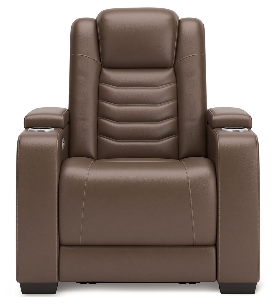 High Impact - Power Recliner / Adj Headrest - Tobacco