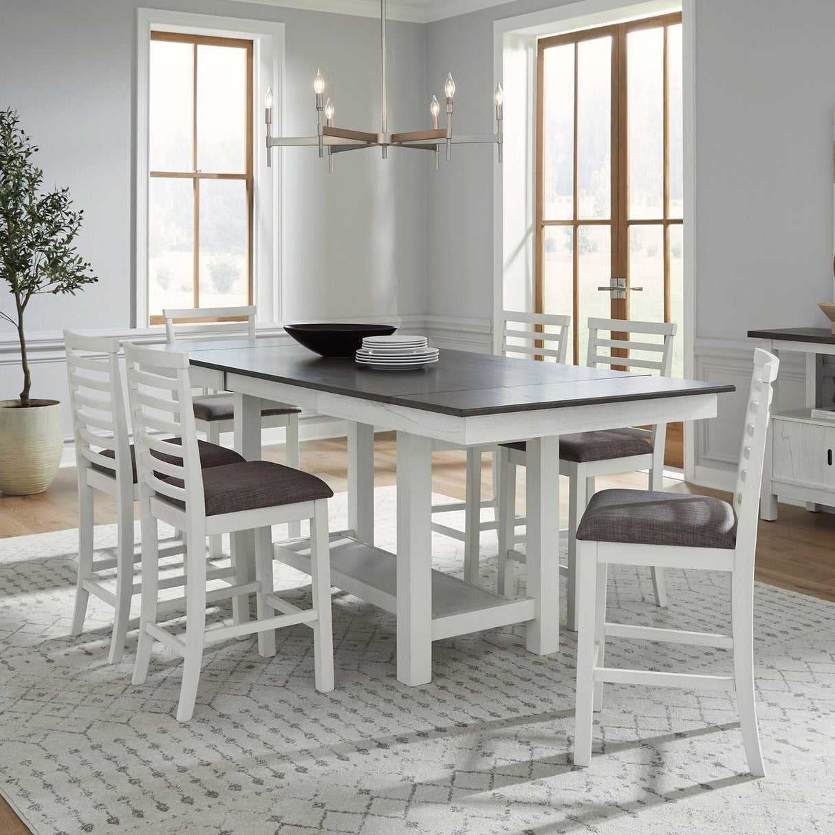 Brook Bay - Counter Trestle Table Set