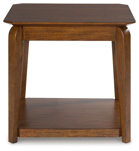 Trenmour - Square End Table - Medium Brown