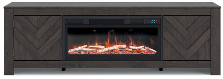 Cayboni - LG TV Stand With Fireplace Option