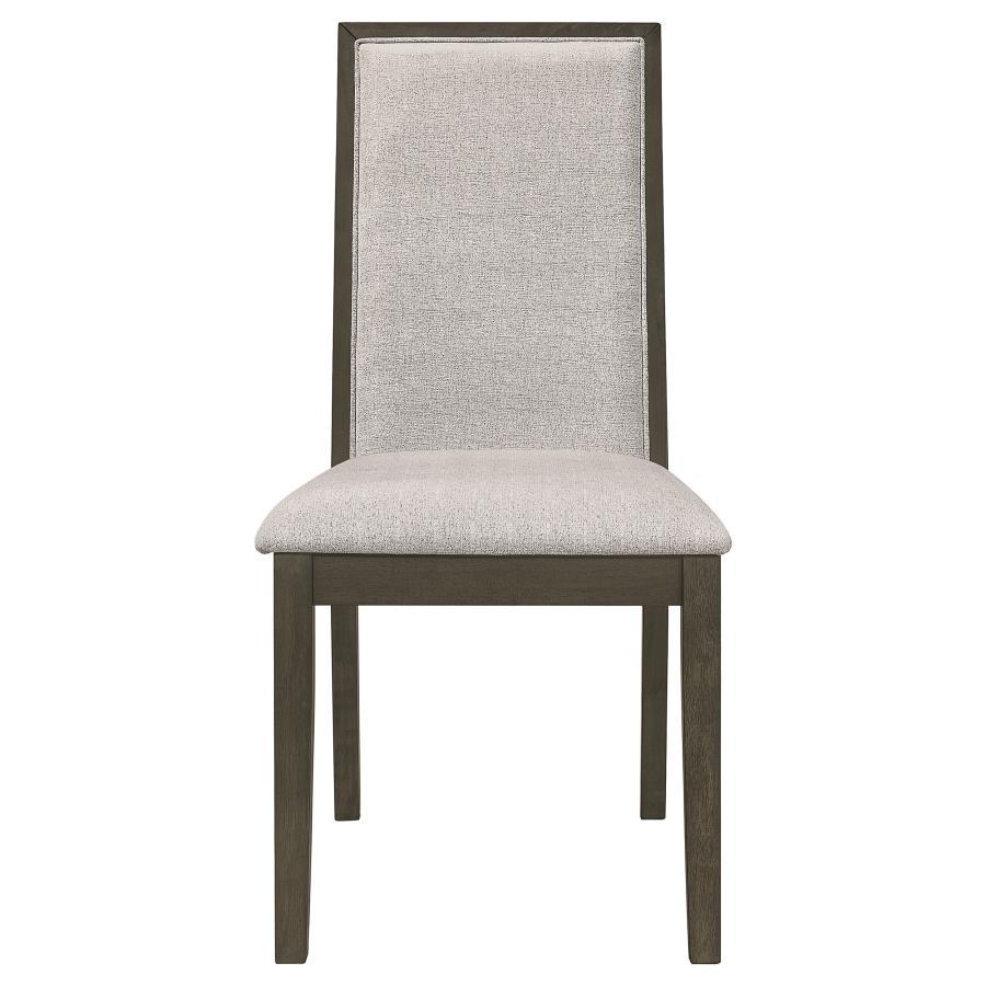 Kelly Upholstered Dining Side Chairs – Dark Gray Set of 2, Transitional Design with Plush Cushioning & Elegant Support for Stylish Dining Spaces