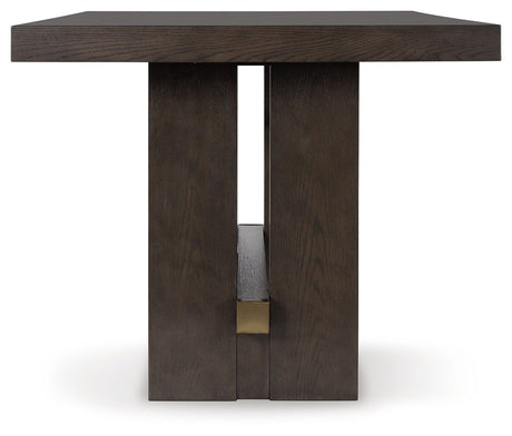 Burkhaus - Rectangular Dining Room Counter Table - Dark Brown