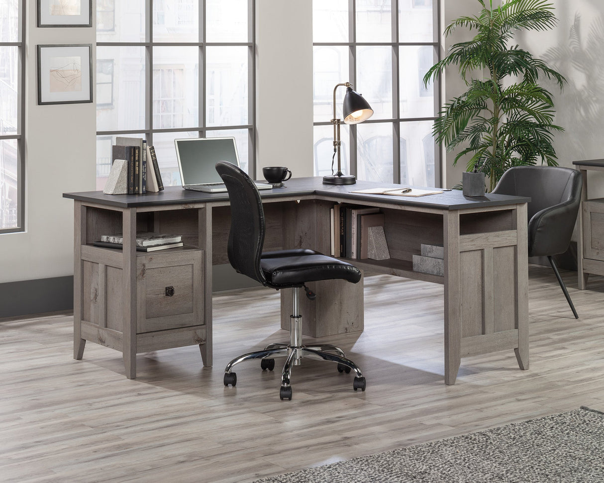 August Hill L-Desk Mystic Oak/raven Oak image