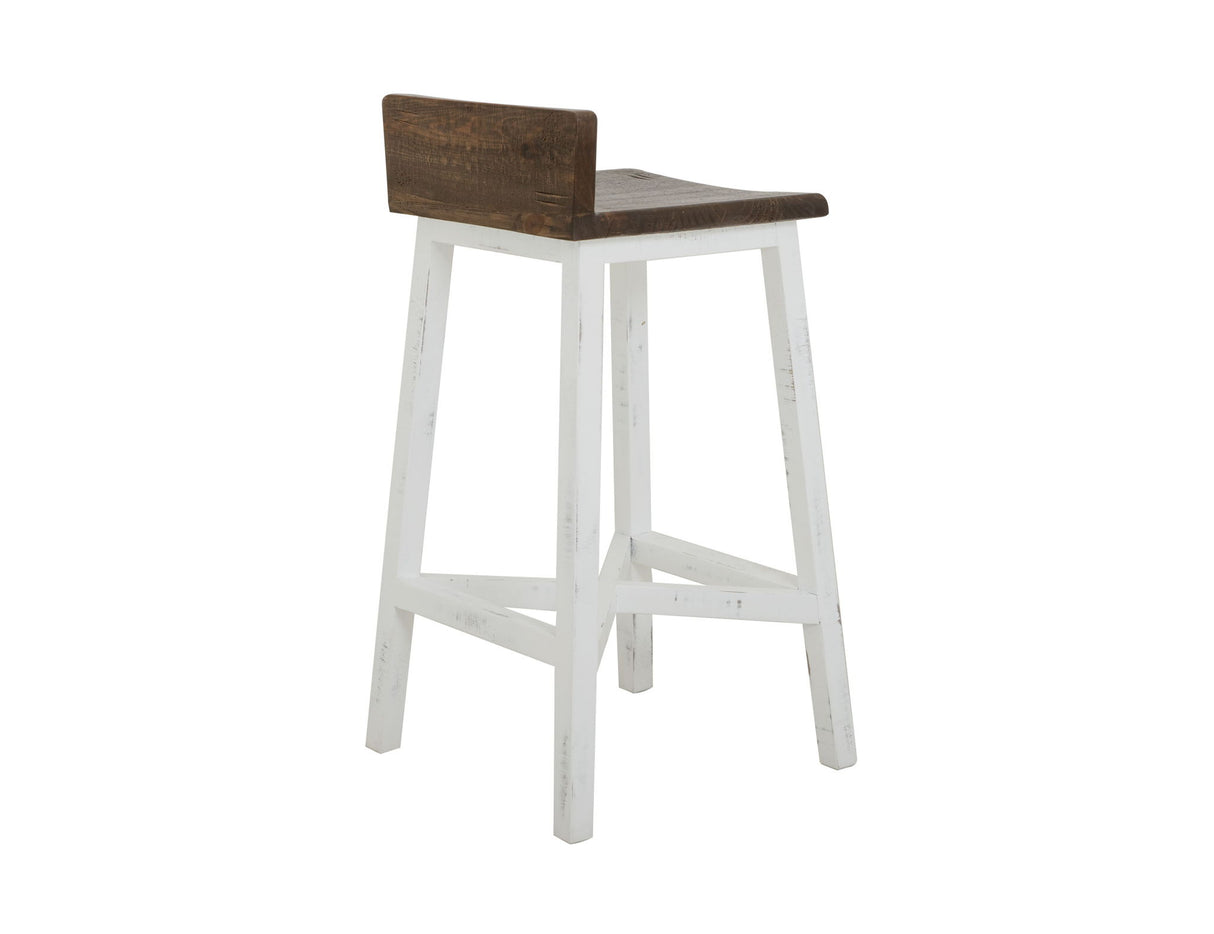 Pueblo - Wooden Seat & Base Stool (Set of 2)