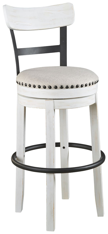 Valebeck - Tall Upholstered Swivel Barstool