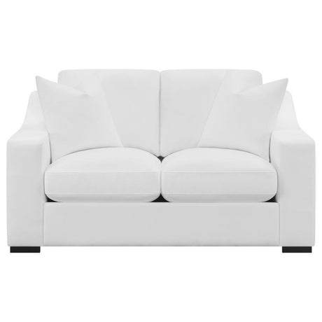 Octavia Upholstered Track Arm Accent Chair, Camel Fabric, Tufted Waterfall Seat, Reversible Back Cushion, Durable Frame, Mid-Century Inspired