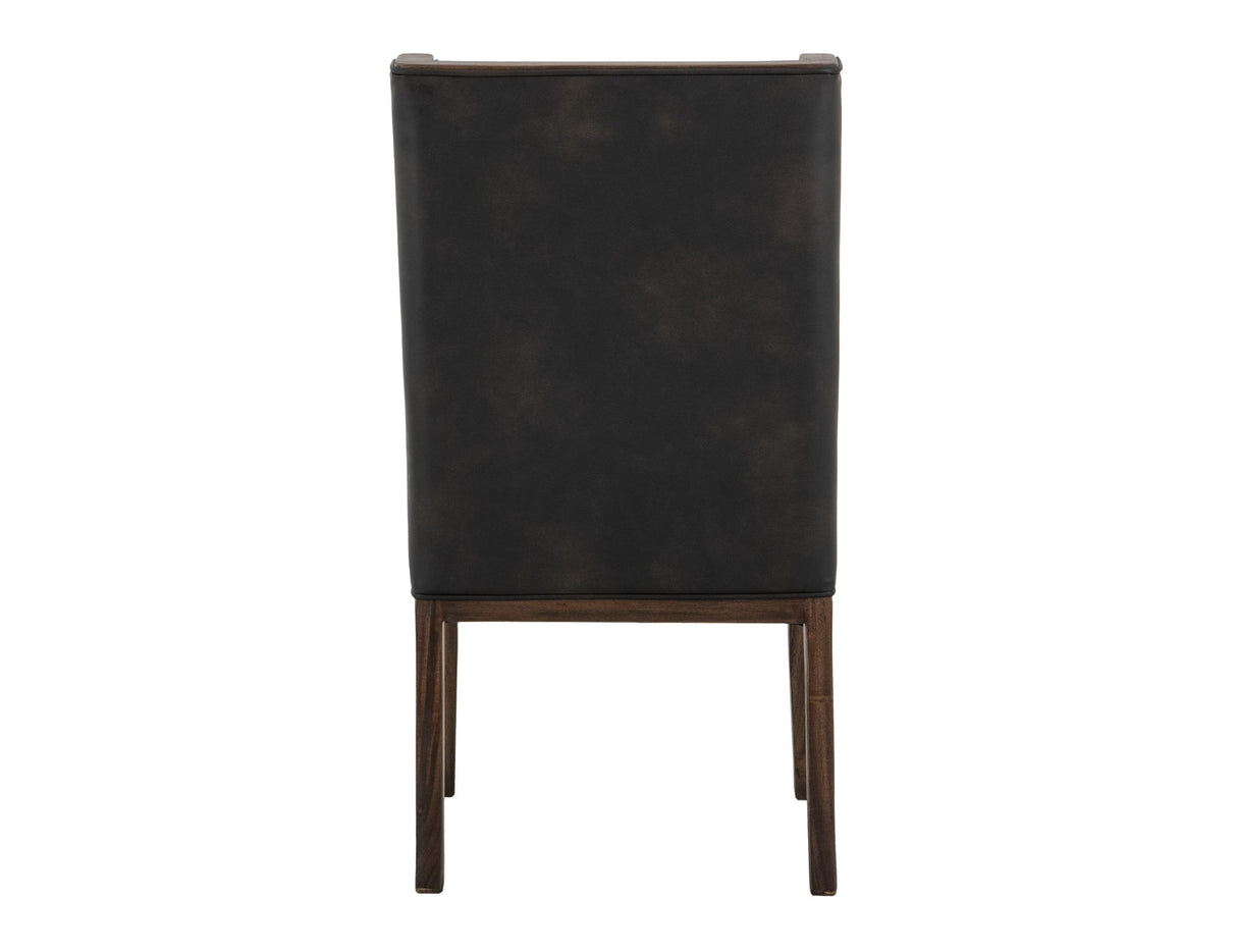 Walnut - Upholstered Chair (Set of 2) - Brown/Black