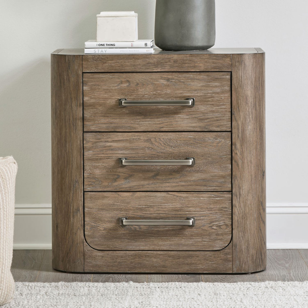South Bend - Nightstand With Charging Station - Brown