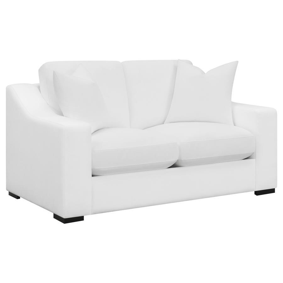 Octavia Upholstered Track Arm Accent Chair, Camel Fabric, Tufted Waterfall Seat, Reversible Back Cushion, Durable Frame, Mid-Century Inspired