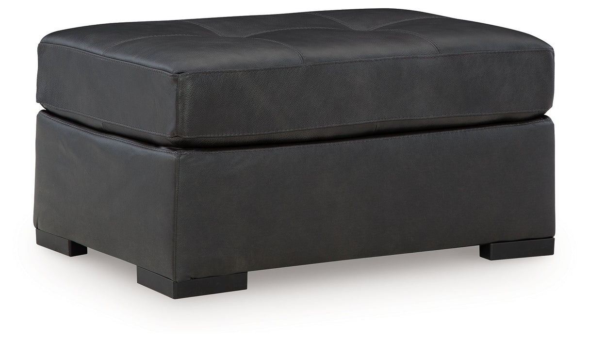 Brindley Pier - Oversized Accent Ottoman - Fog
