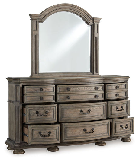 Ardenfield - Dresser And Mirror - Light Brown