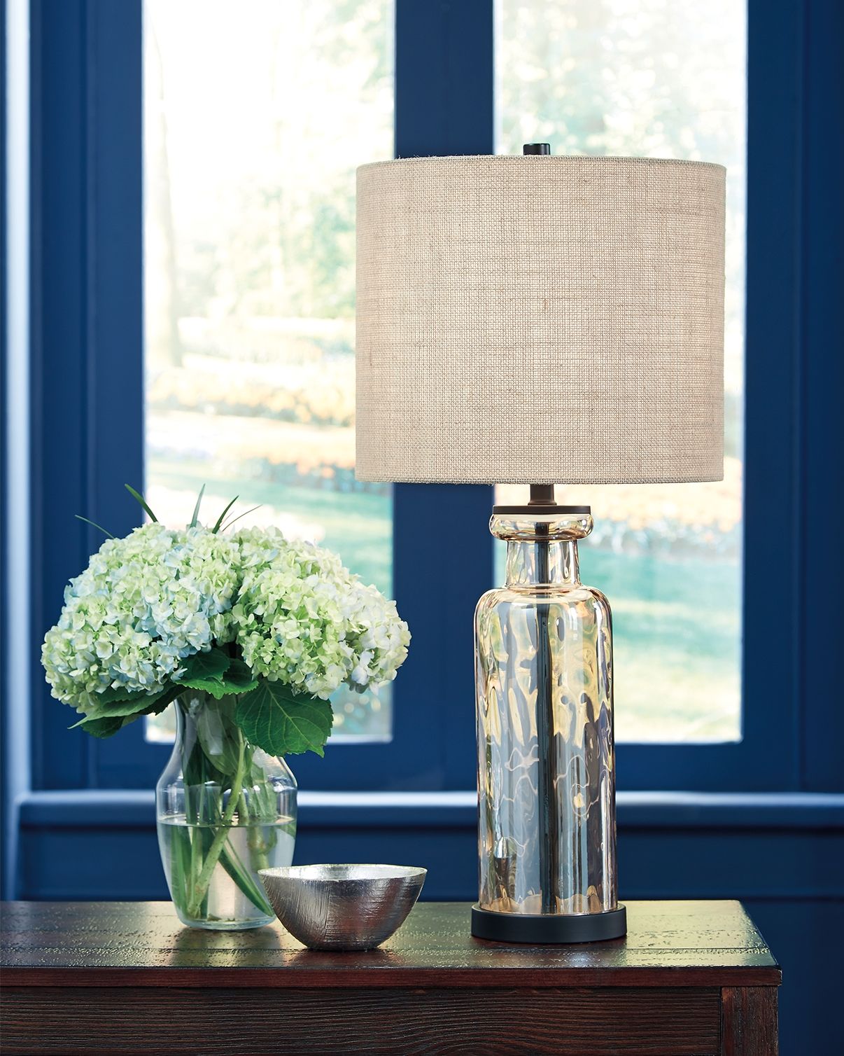 Laurentia - Glass Table Lamp  - Champagne