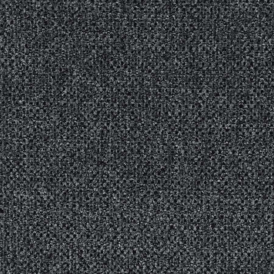 Mccord Upholstered Track Arm Sectional Sofa in Dark Gray – Reversible 2-Piece Chenille Fabric Sofa with Chaise, Throw Pillows, and Tapered Legs