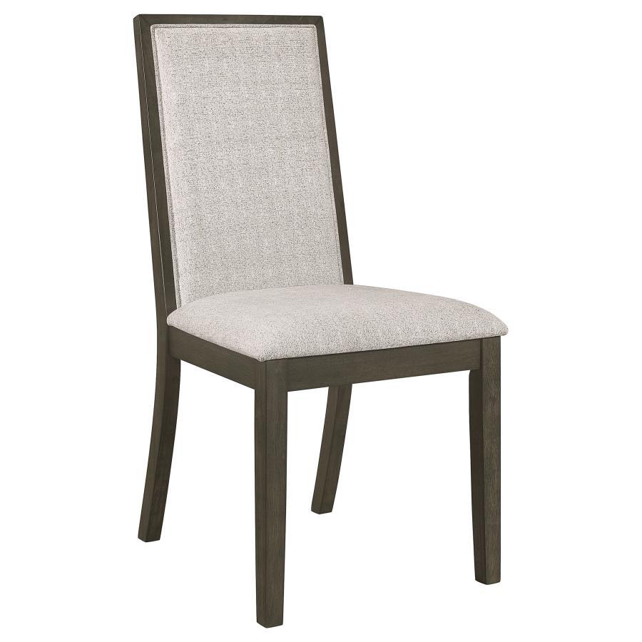 Kelly Upholstered Dining Side Chairs – Dark Gray Set of 2, Transitional Design with Plush Cushioning & Elegant Support for Stylish Dining Spaces