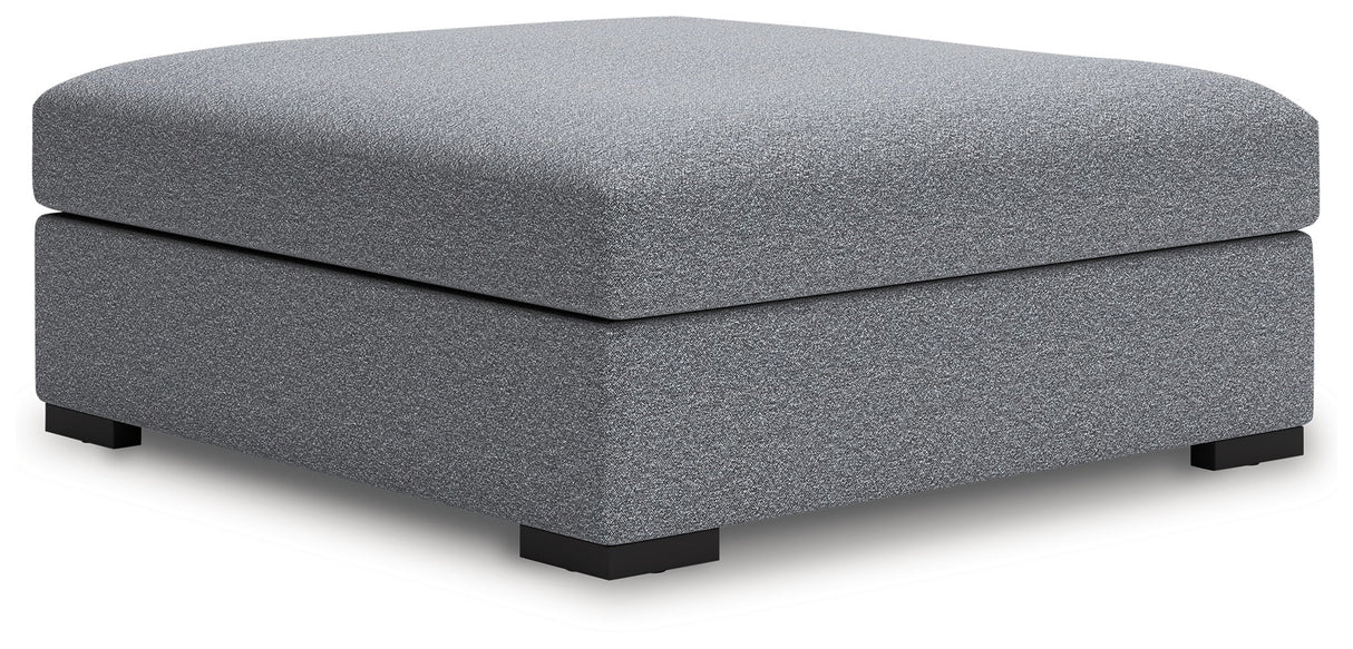 Bealton - Oversized Accent Ottoman - Salt And Pepper