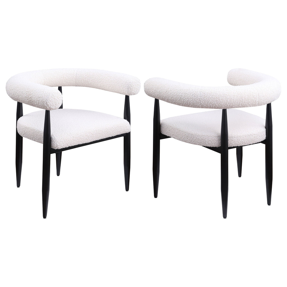Dunmore - Boucle Upholstered Dining Arm Chair (Set of 2)