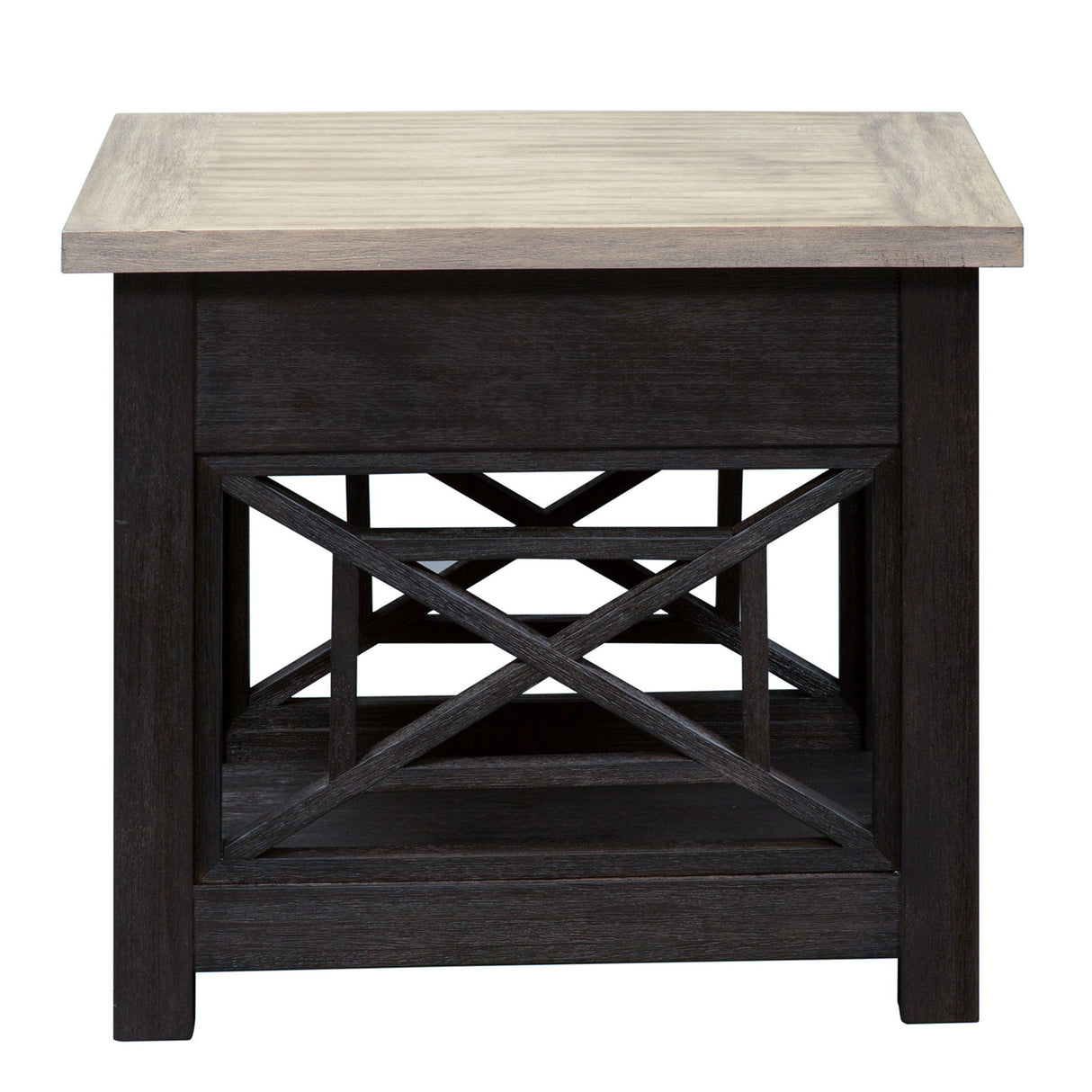 Heatherbrook - Drawer End Table - Black