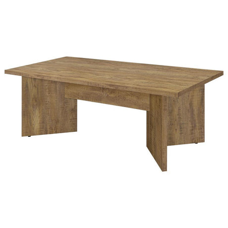 Jamestown Composite Wood Dining Table – Mango Wood-Look Finish, Rectangular Table with V-Shaped Pedestal Base, Spacious Modern Kitchen & Dining Room Table