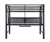 Avalon - Full Workstation Loft Bed - Black