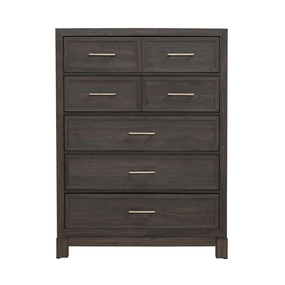Modern Edge - 5 Drawer Chest - Brown