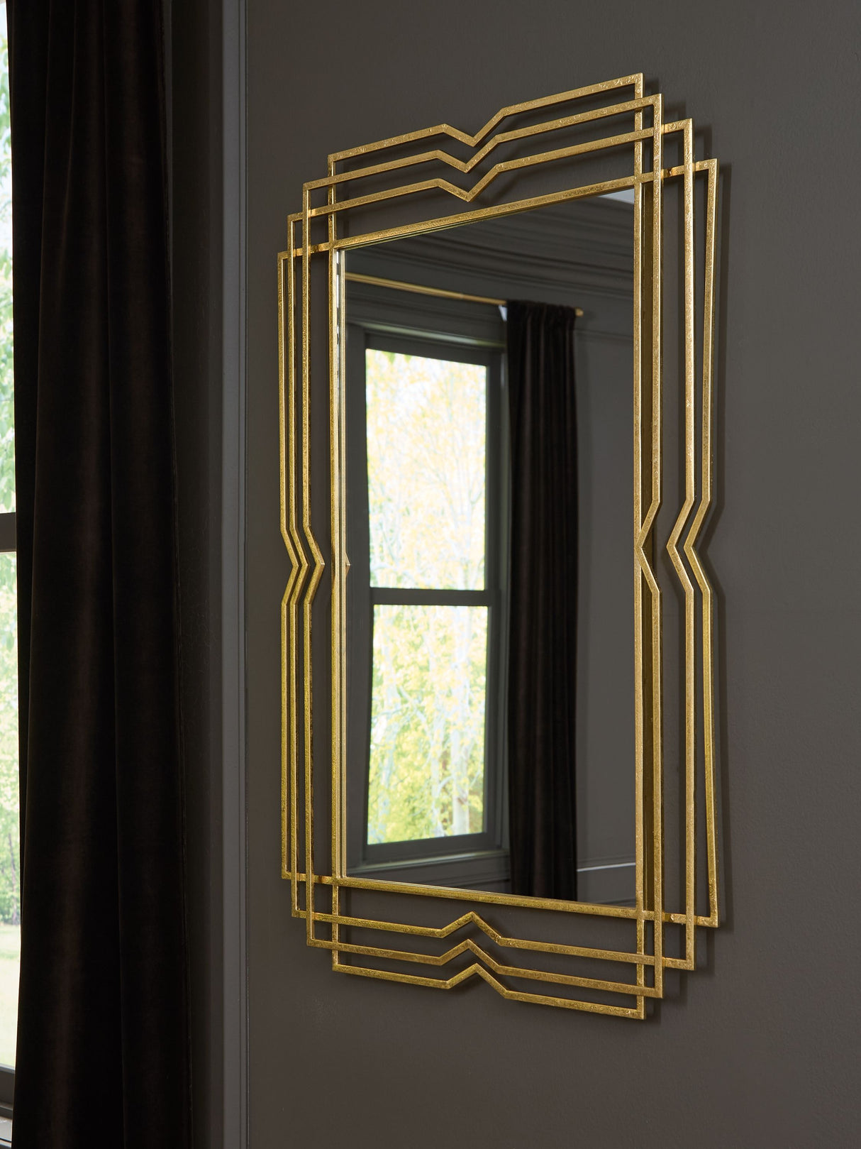 Claybrook - Accent Mirror - Gold Finish