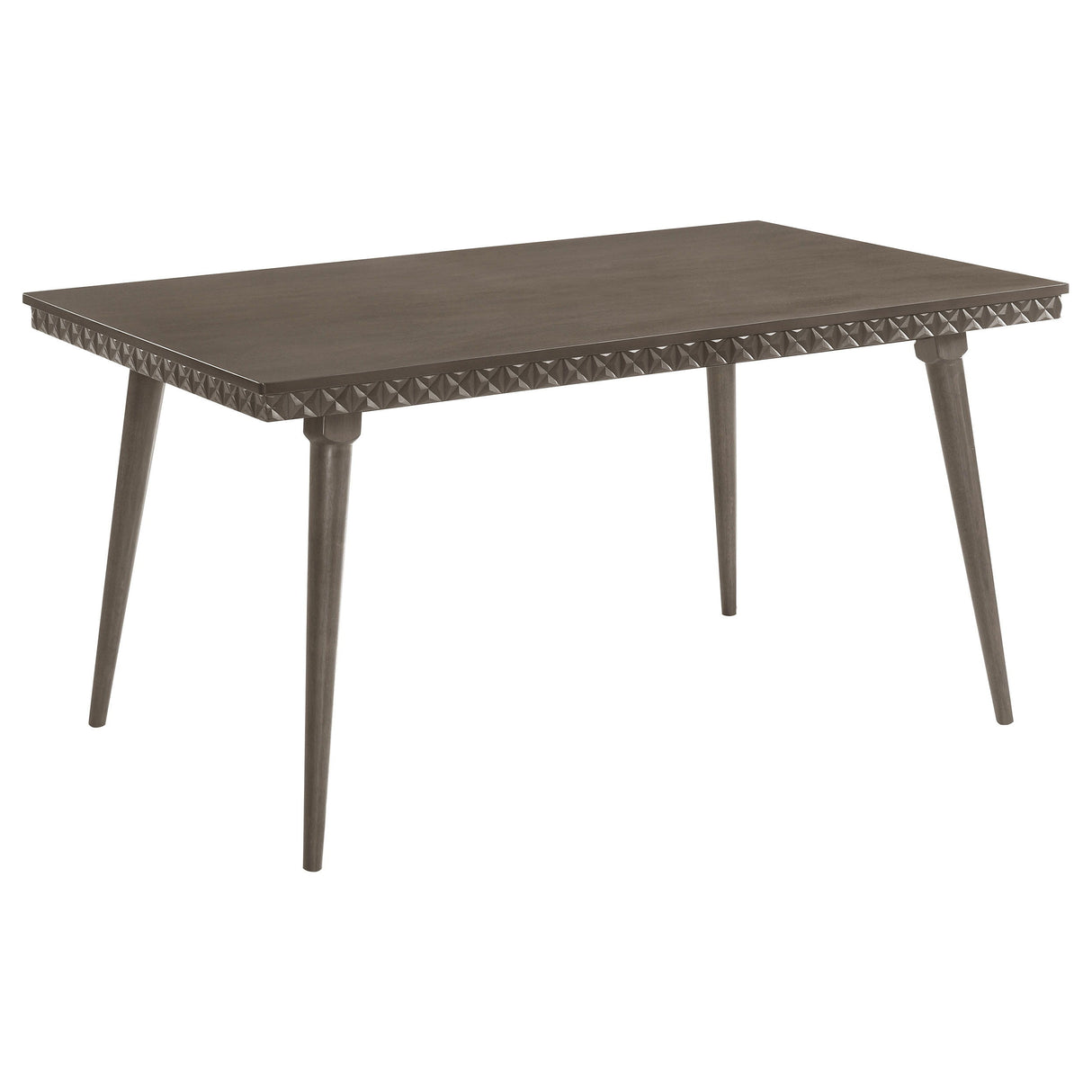 Onslow - Rectangular Wood Dining Table With Tapered Legs And Dark Brown Finish - 59 Inch Dining Table For Modern Or Transitional Spaces