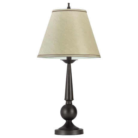Ochanko Empire Shade Table Lamp Set of 2 – Bronze Base with Beige Empire Shades, Classic Bedside Accent Lighting for Traditional Décor