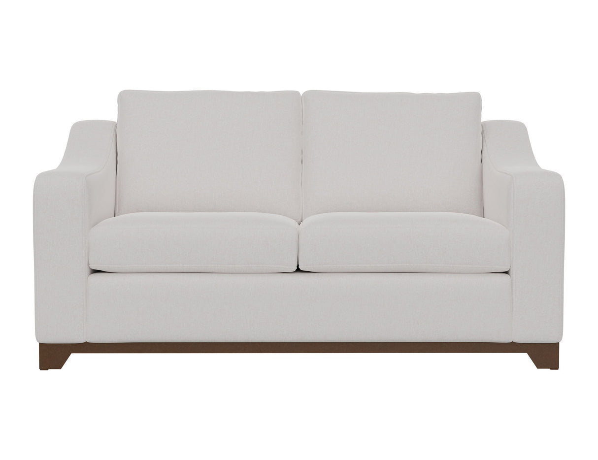 Natural Parota - Loveseat - Mink Withe