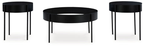 Ardoline - Occasional Table Set (Set of 3) - Black