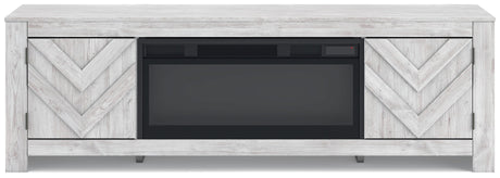 Cayboni - LG TV Stand With Fireplace Option