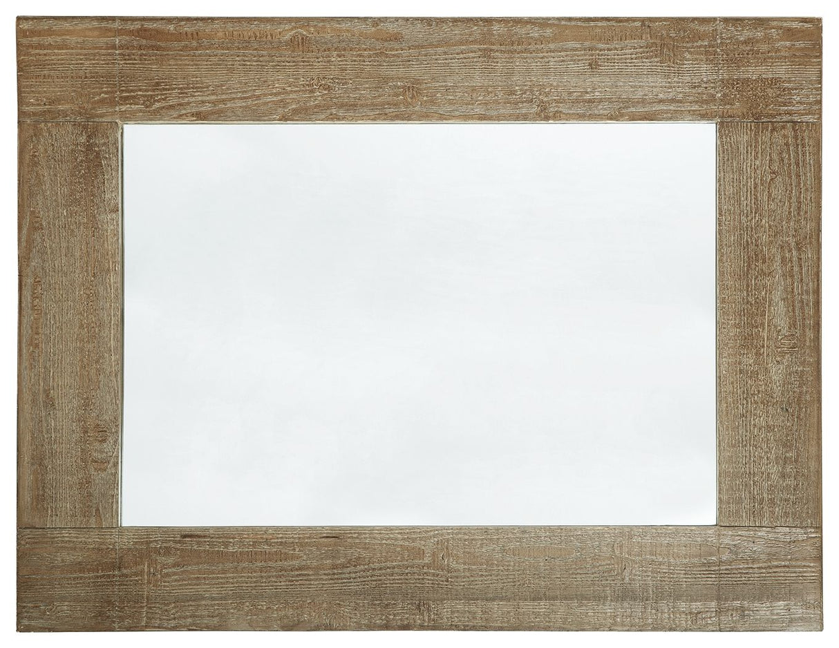 Waltleigh - Accent Mirror - Distressed Brown