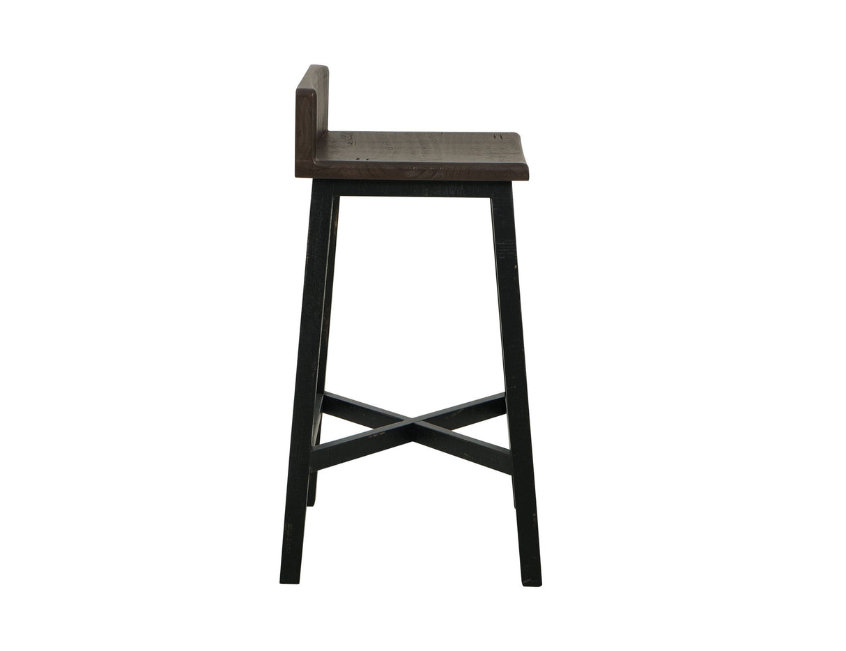 Pueblo - Wooden Seat & Base Stool (Set of 2)