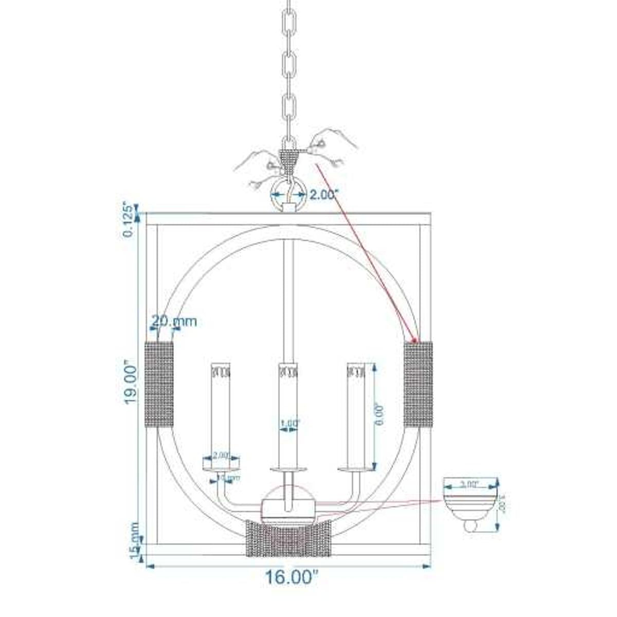 Surya Braylee Ceiling Light