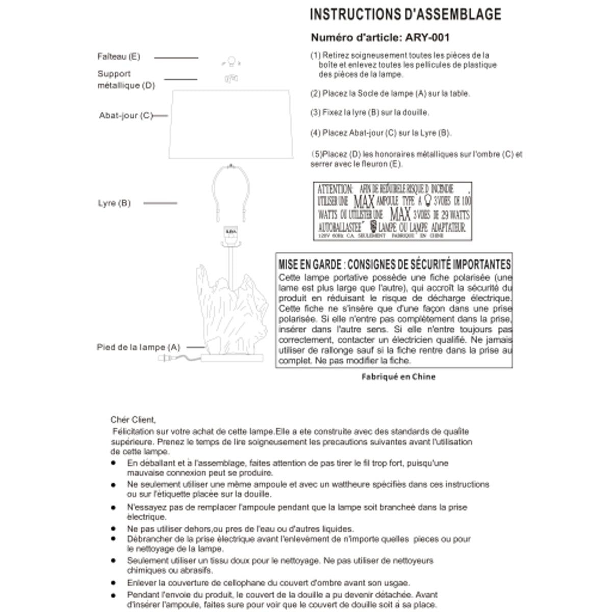 Surya Darby Table Lamp