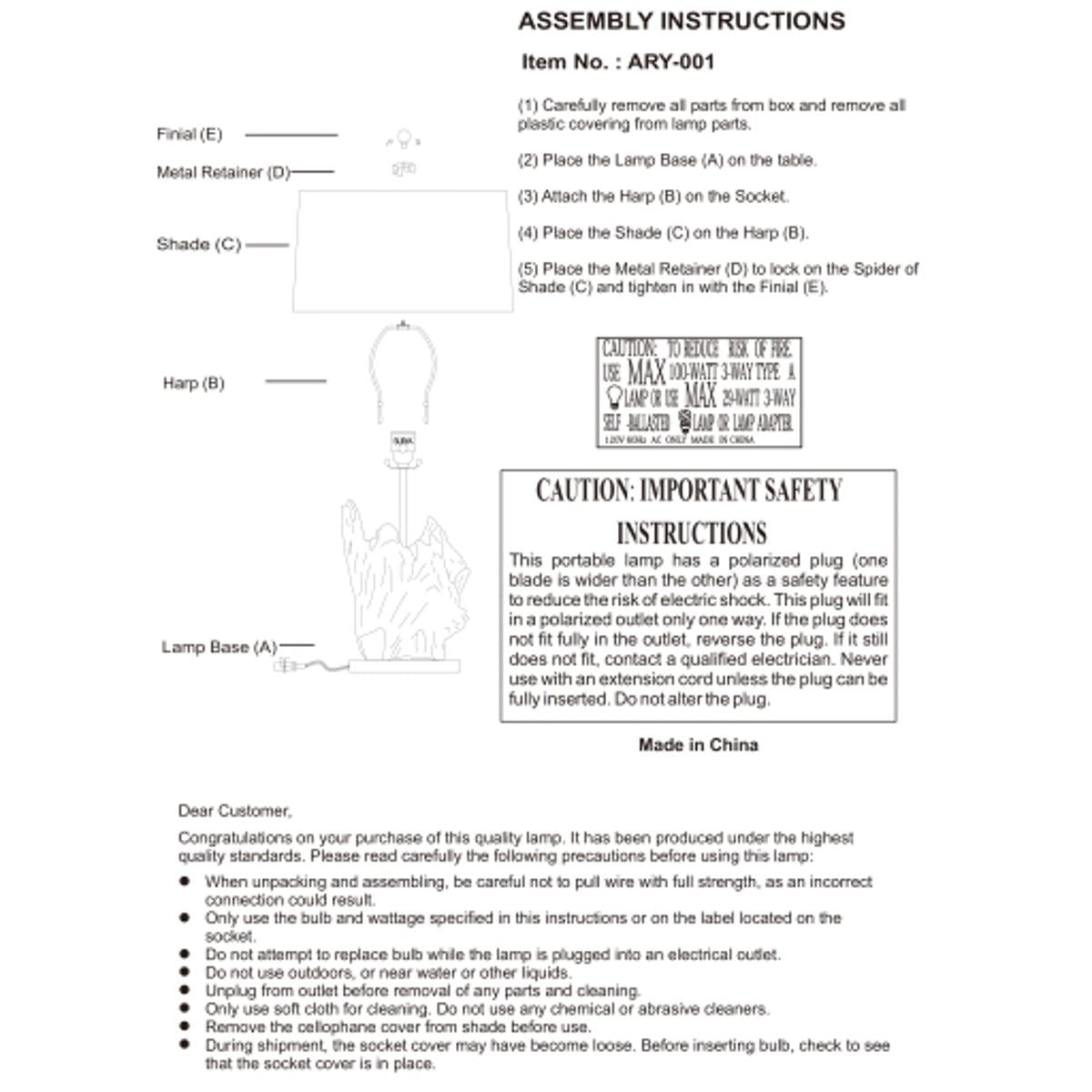 Surya Darby Table Lamp